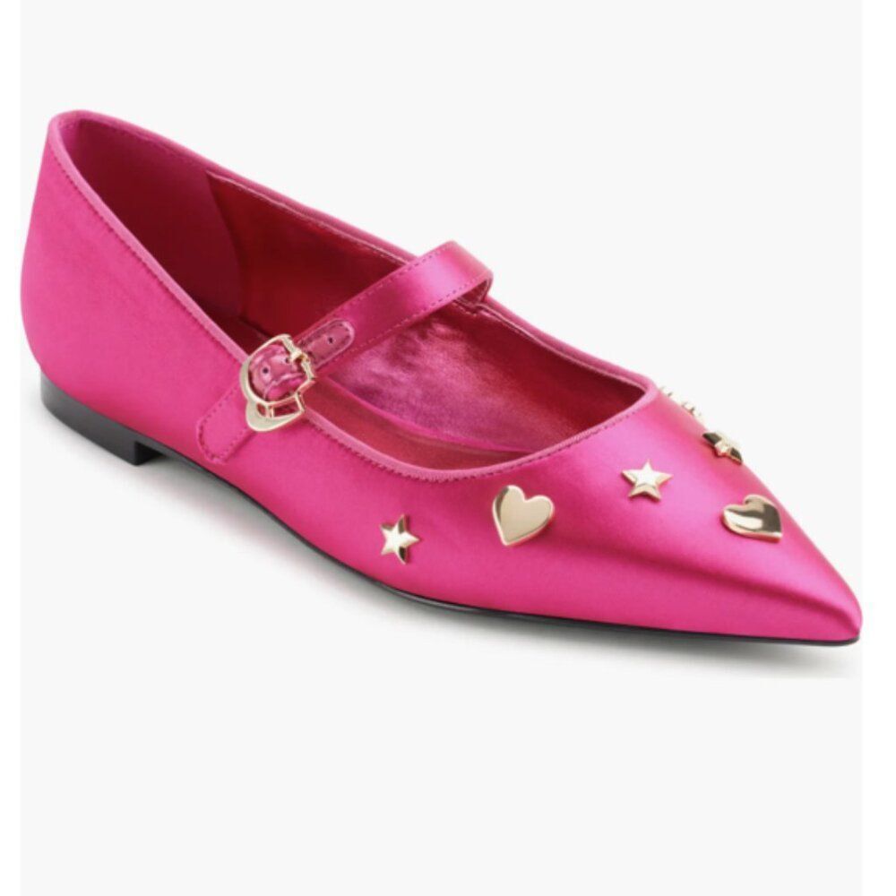 KARL LAGERFELD PARIS Veyda Pointed Toe Mary Jane Flat (Women) | Size 9 | NWT